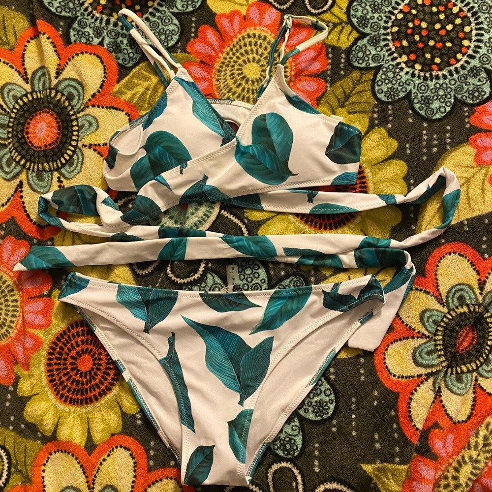 wrap around bikini set